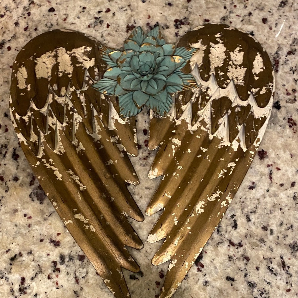 Gold Angel Wings Wall Decor